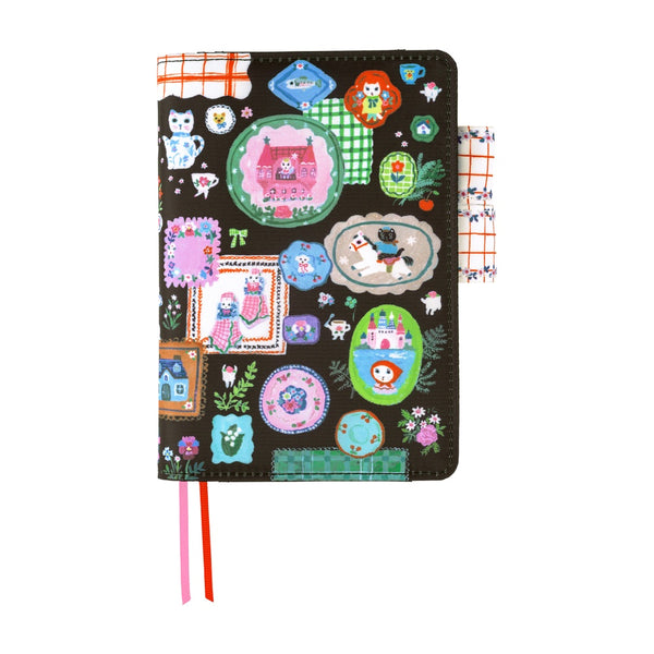 Hobonichi A6 Cover - Yumi Kitagishi: White Cat's Table Decorations