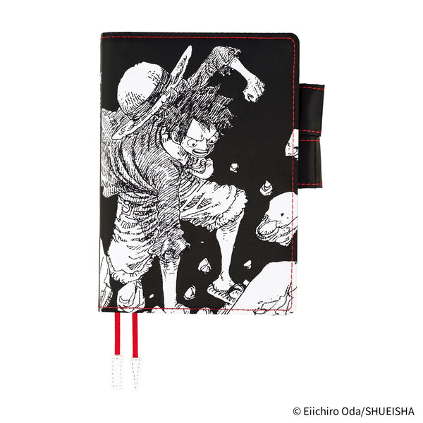 Hobonichi A6 Cover - ONE PIECE magazine: Straw Hat Luffy (Black)
