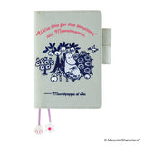 Hobonichi A6 Cover - Moomin: My Yard (Pale Mint)