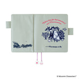 Hobonichi A6 Cover - Moomin: My Yard (Pale Mint)