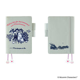 Hobonichi A6 Cover - Moomin: My Yard (Pale Mint)