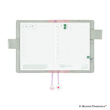 Hobonichi A6 Cover - Moomin: My Yard (Pale Mint)