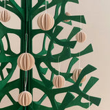 Lovi The Original Lovi Baubles Dark Green (8cm) Pack of 3 - 3D Wooden Figure