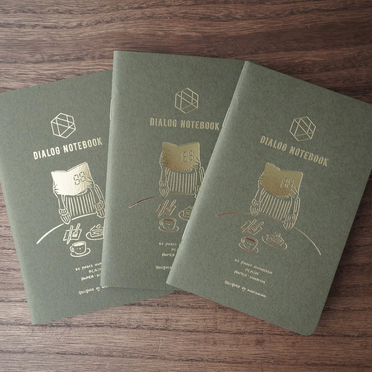 Dialog Pocket Notebook - Blank - 3pack - Coffee & ideas