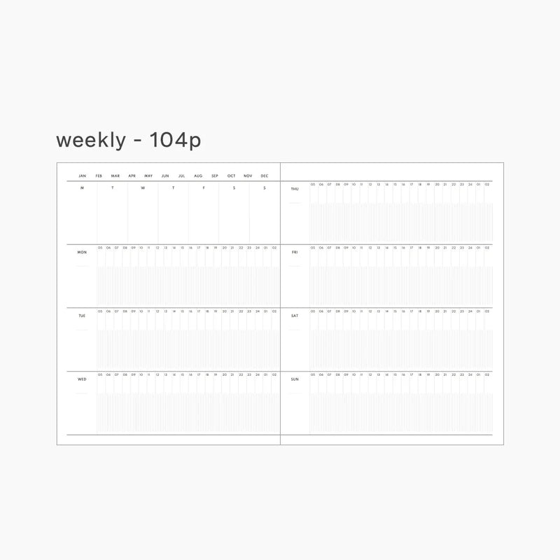 Livework Life & Pieces Palette Time Undated Year Planner