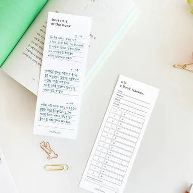 Paperian Book Tracker Bookmarks Pack of 12