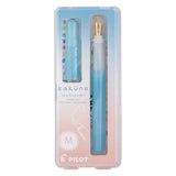 Pilot Kakuno Madoromi Colour Series  Fountain Pen - Blue
