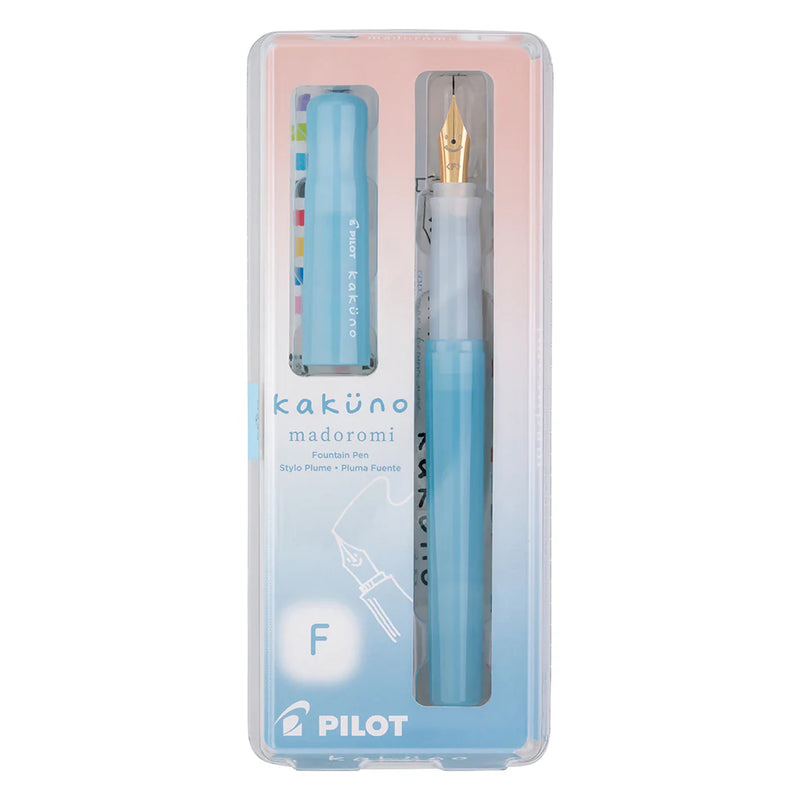 Pilot Kakuno Madoromi Colour Series  Fountain Pen - Blue