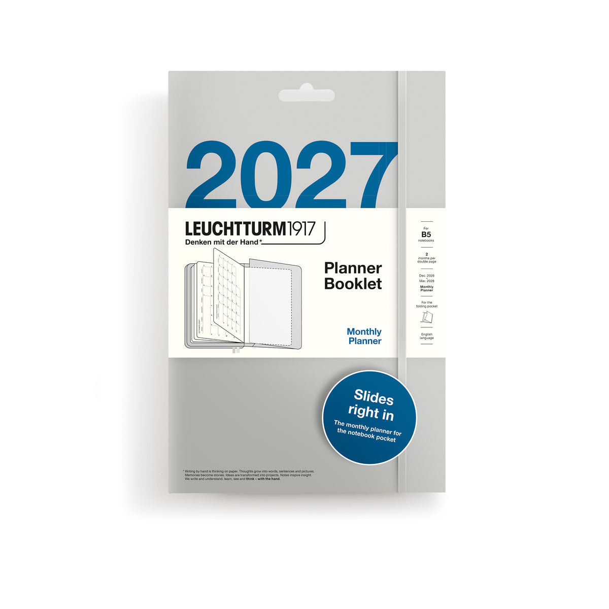 Leuchtturm 2027 Monthly Planner Booklet for B5 Notebooks