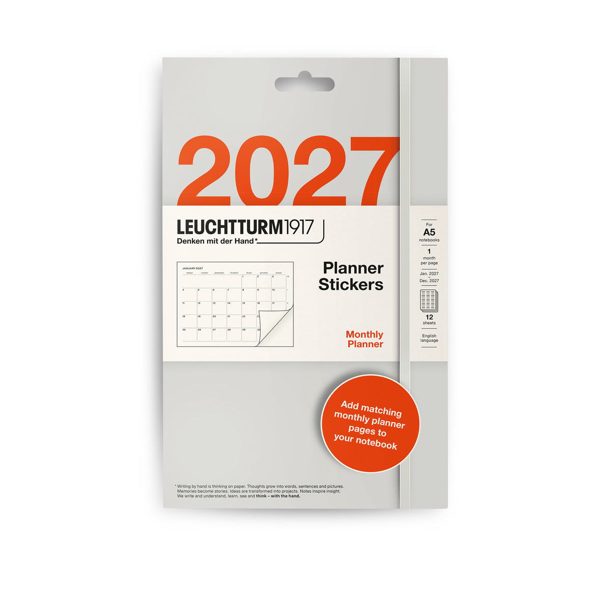 Leuchtturm 2027 Monthly Planner Stickers