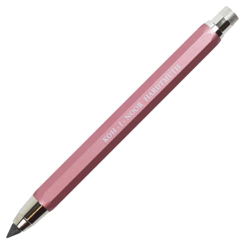Koh-I-Noor 5340 Versatil - Mechanische koppelingsminenhouder van metaal met minenslijper, minendiameter 5,6 mm, zwart
