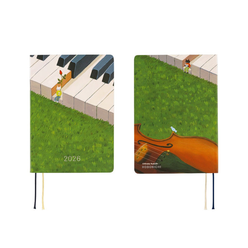 Hobonichi Techo A6 HON 2026 Hiroko Kubota: Waiting on the Chord (January Start)