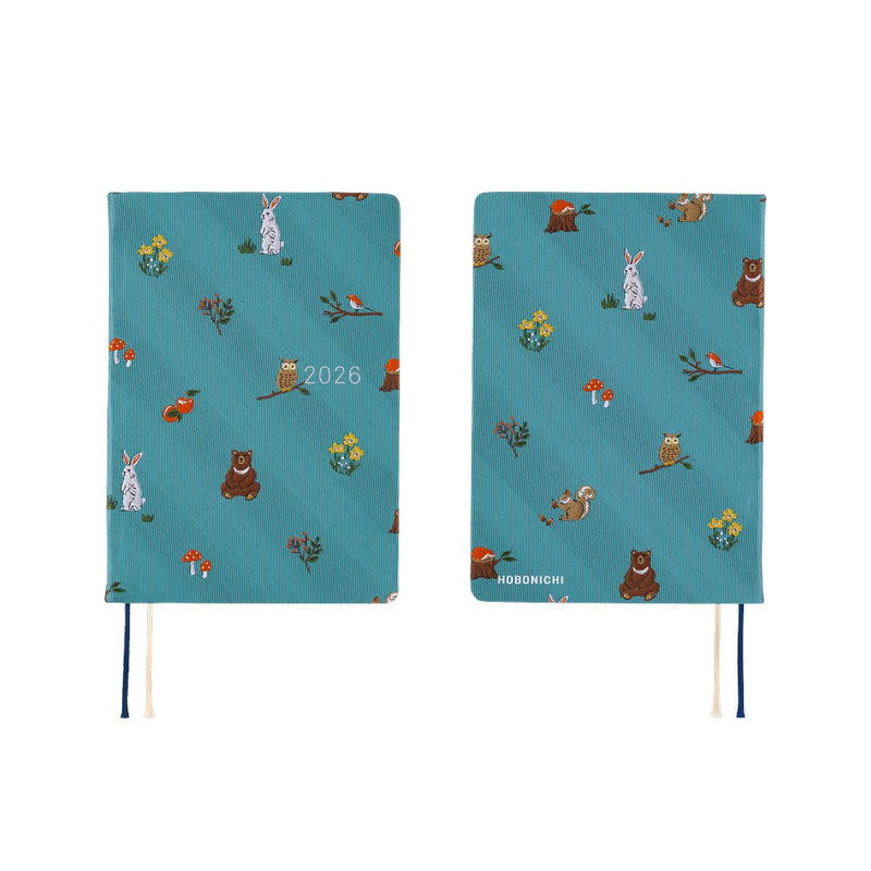 Hobonichi Techo A6 HON 2026 Bow & Tie: In the Forest (January Start)