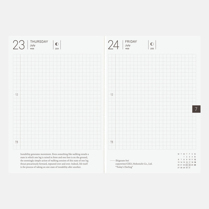 Hobonichi Techo 2026 English Planner Book (January Start)
