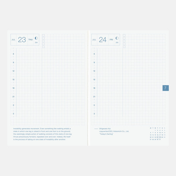Hobonichi Techo 2026 English Original Book (January Start) A6