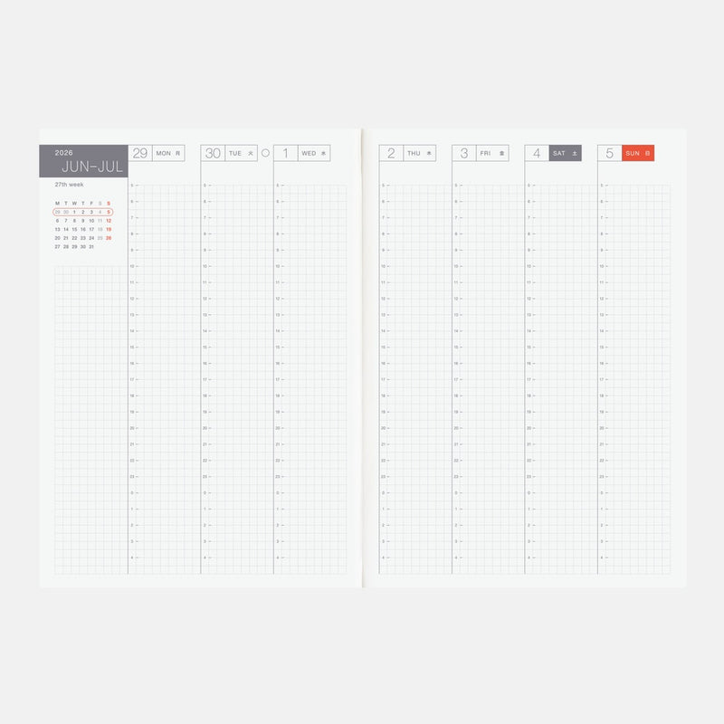 Hobonichi Techo 2026 English Cousin Book (January Start) A5