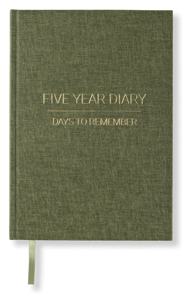 PaperStyle A5 Hardback Linen Bound Five Year Diary
