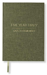 PaperStyle A5 Hardback Linen Bound Five Year Diary