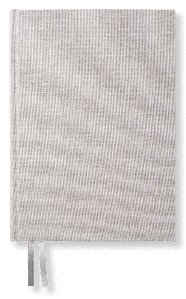 PaperStyle A5 Hardback Linen Bound Notebook - Dot Grid