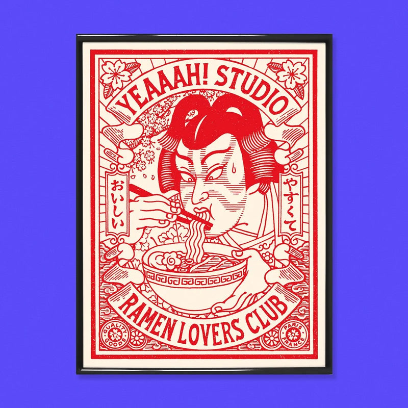 "Ramen Lovers Club" Art Print 30 x 40cm