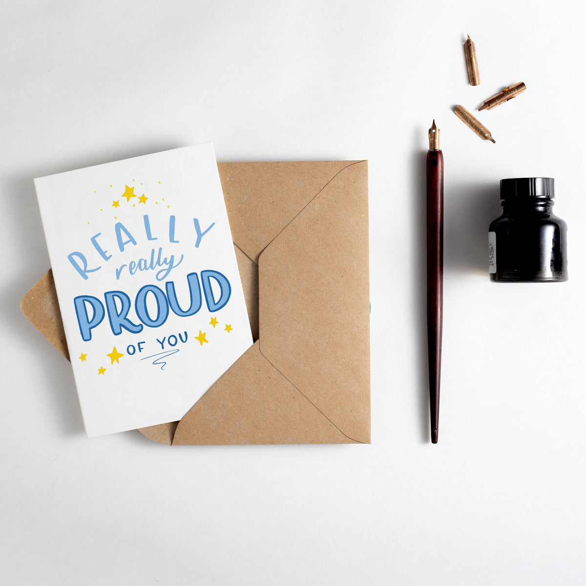 Really Really Proud of You Letterpress Card