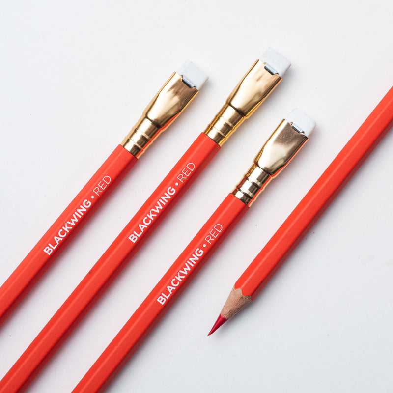 Blackwing Set of 4 Red Pencils