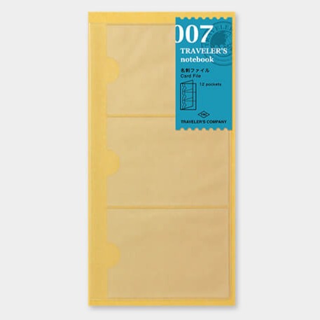 Traveler's Company Notebook Refill 007 Card File
