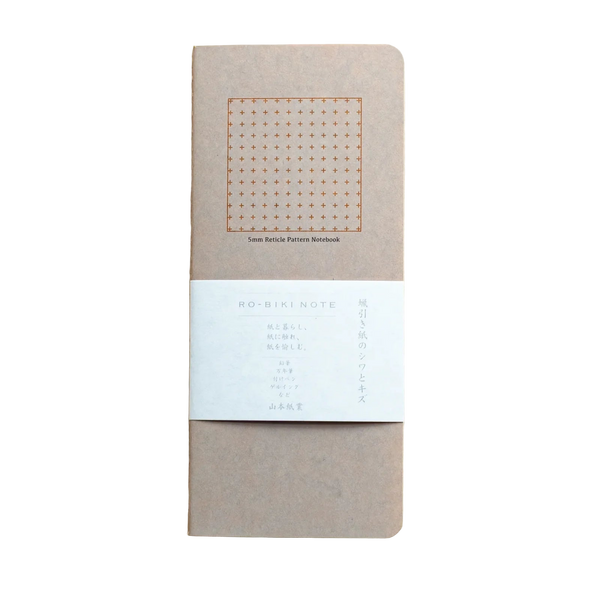 Yamamoto Paper RO-BIKI Note Basic Style 5mm Cross Grid Notebook