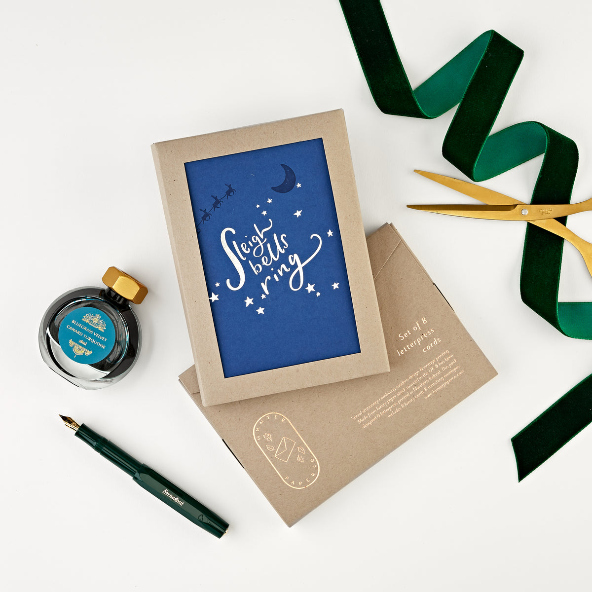 Sleigh Bells Ring Pack of 8 Christmas Cards