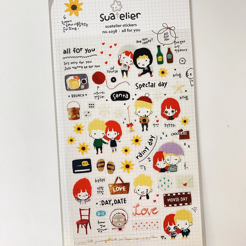Suatelier Stickers no. 1038 all for you