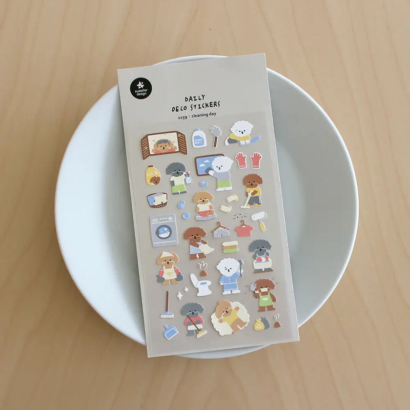 Suatelier Stickers no. 1159 cleaning day