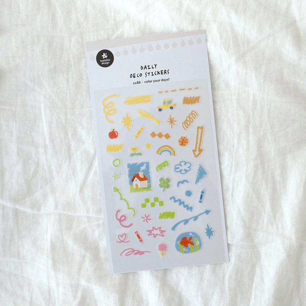 Suatelier Stickers no. 1186 color your days!