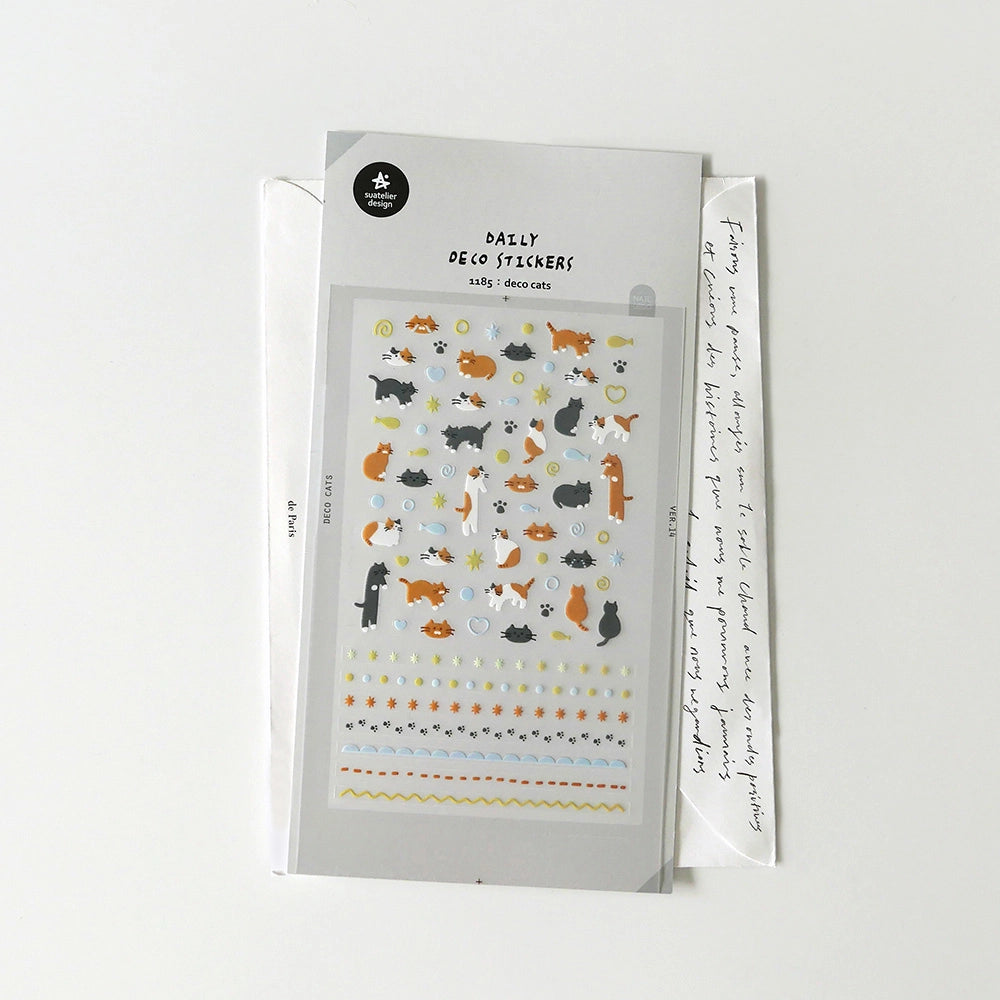 Suatelier Stickers no. 1185 deco cats