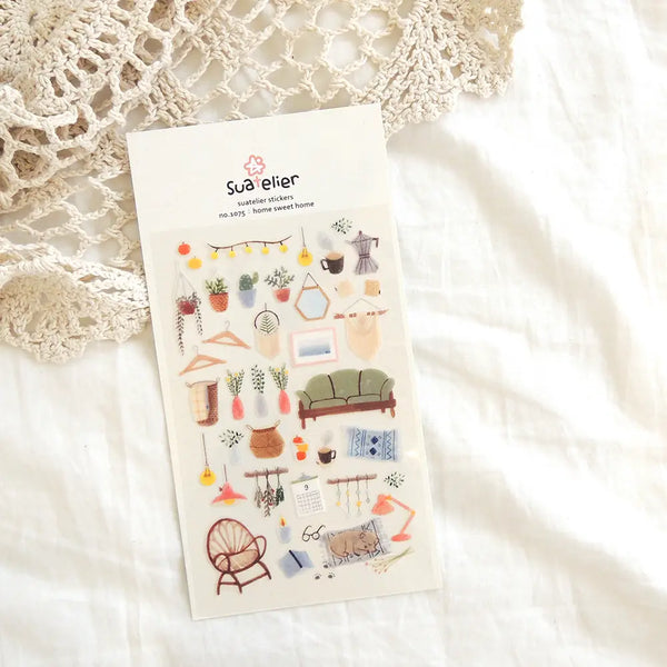 Suatelier Stickers no. 1075 home sweet home