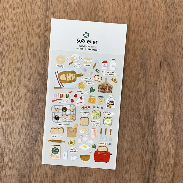 Suatelier Stickers no. 1083 i like bread