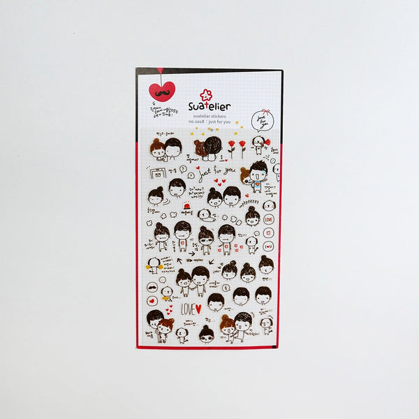 Suatelier Stickers no. 1018 just for you