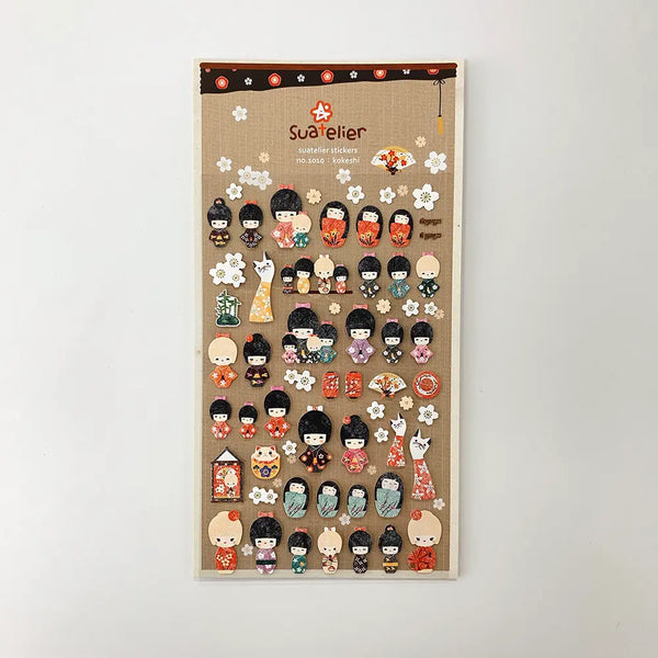 Suatelier Stickers no. 1010 kokeshi