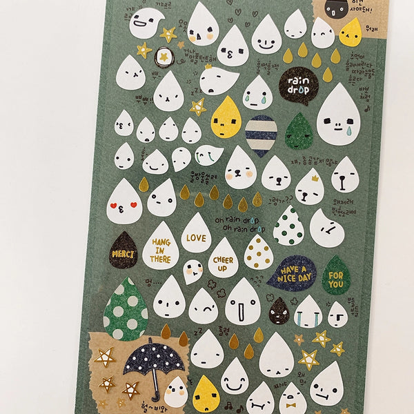Suatelier Stickers no. 1034 rain drop