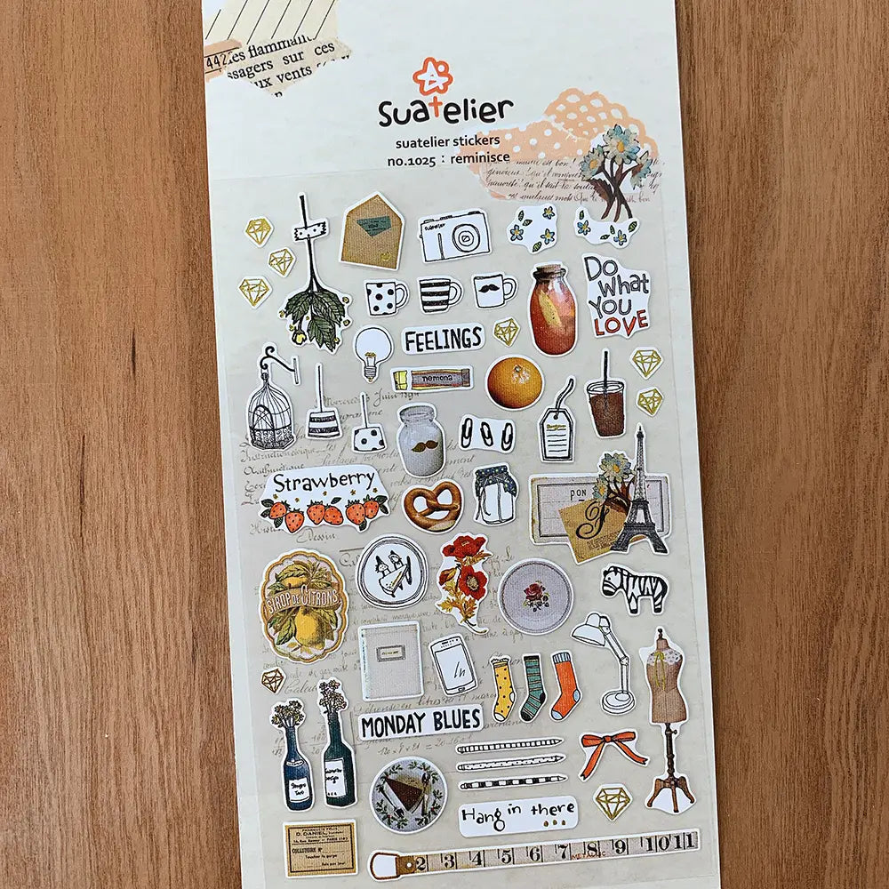 Suatelier Stickers no. 1025 reminisce