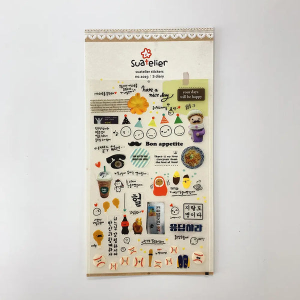 Suatelier Stickers no. 1019 S diary