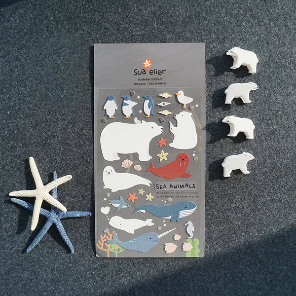 Suatelier Stickers no. 1071 sea animals