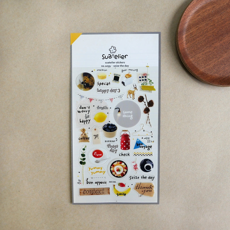 Suatelier Stickers no. 1039 seize the day