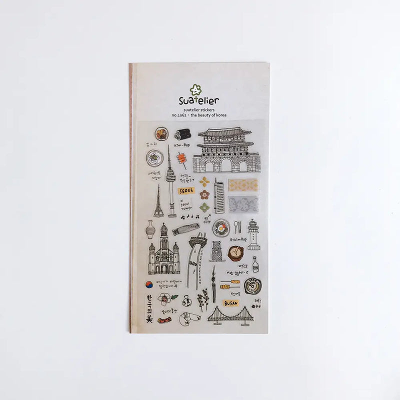Suatelier Stickers no. 1062 the beauty of Korea
