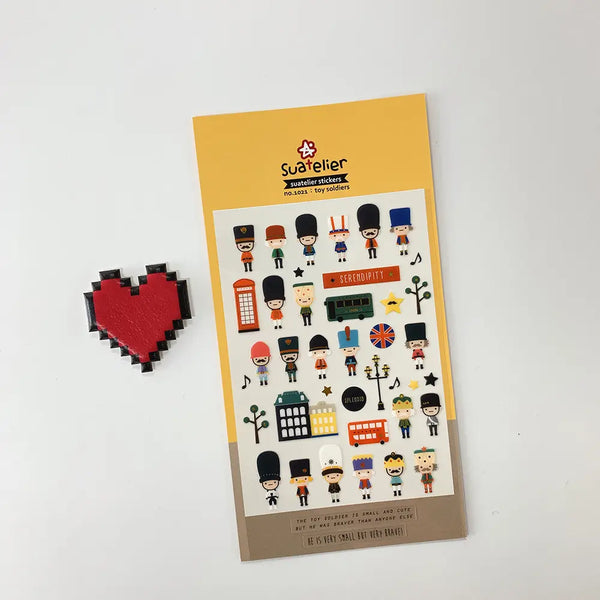 Suatelier Stickers no. 1021 toy soldiers