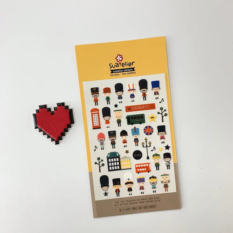Suatelier Stickers no. 1021 toy soldiers