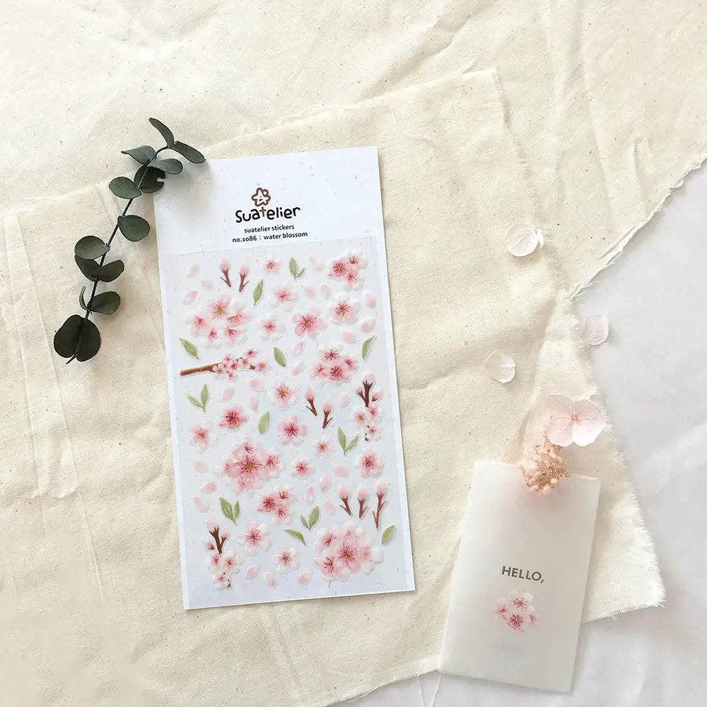 Suatelier Stickers no. 1086 water blossom