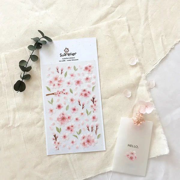 Suatelier Stickers no. 1086 water blossom