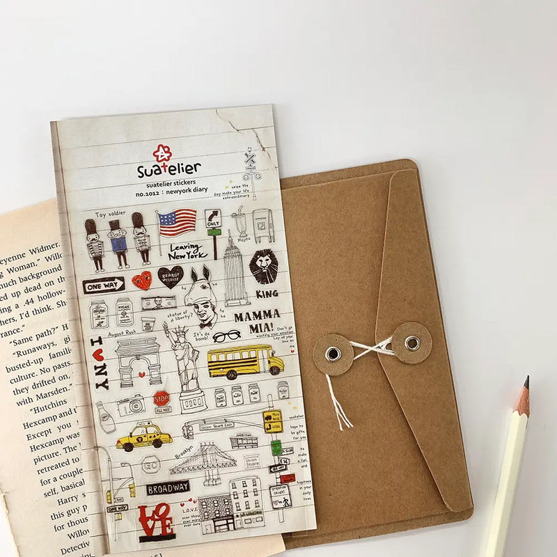Suatelier Stickers no. 1012 newyork diary