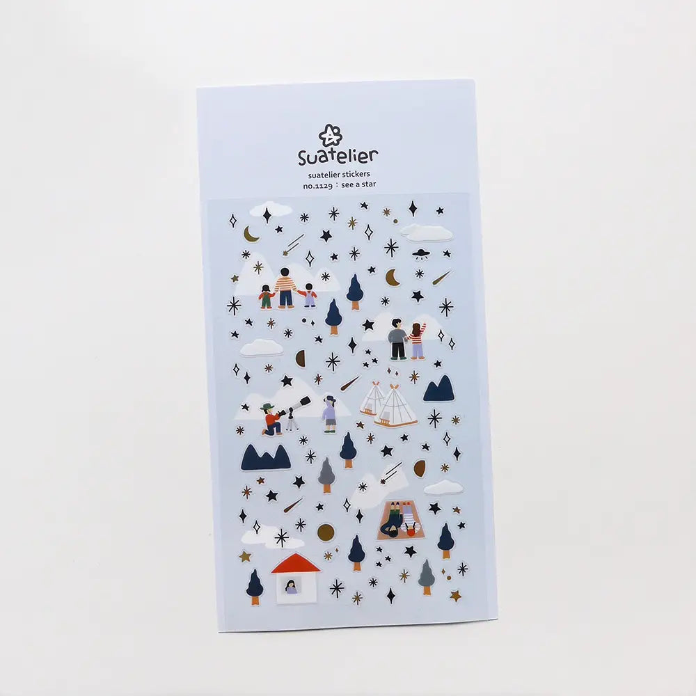 Suatelier Stickers no. 1129 see a star