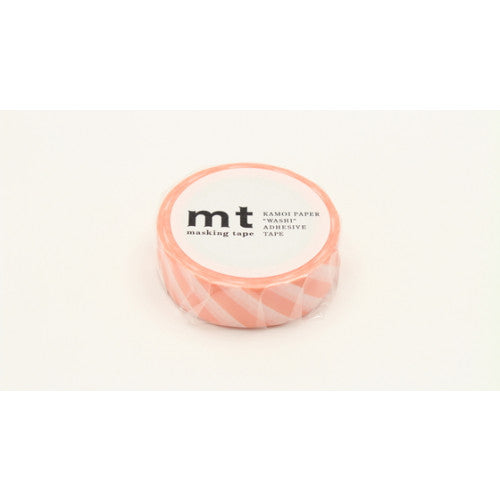 MT Stripe Salmon Pink Tape